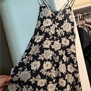 Brandy Melville Floral Black and White Dress